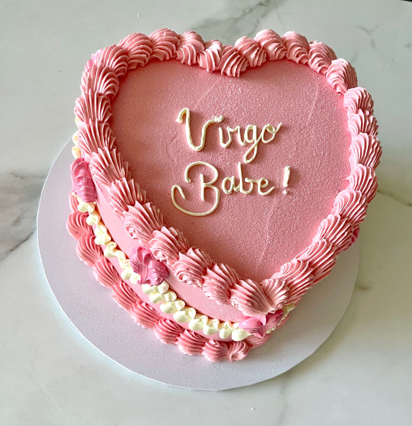 Vintage Heart Cake